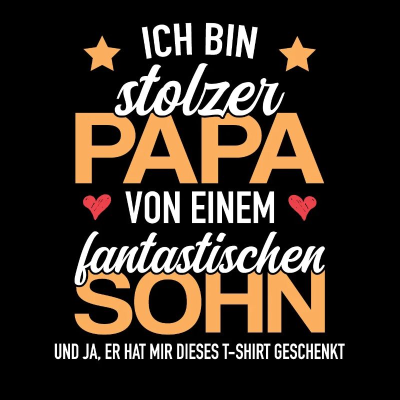 Stolzer Papa Fantastischen Sohn Vaterschaft Kinder