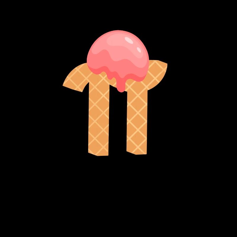 Funny Pi Day A La Mode Pie Ice Cream Math Day Food