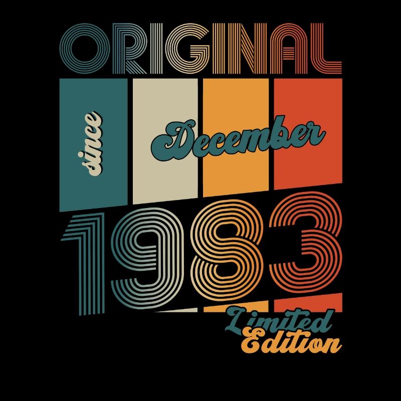 40e anniversaire Original Décembre Né 1983