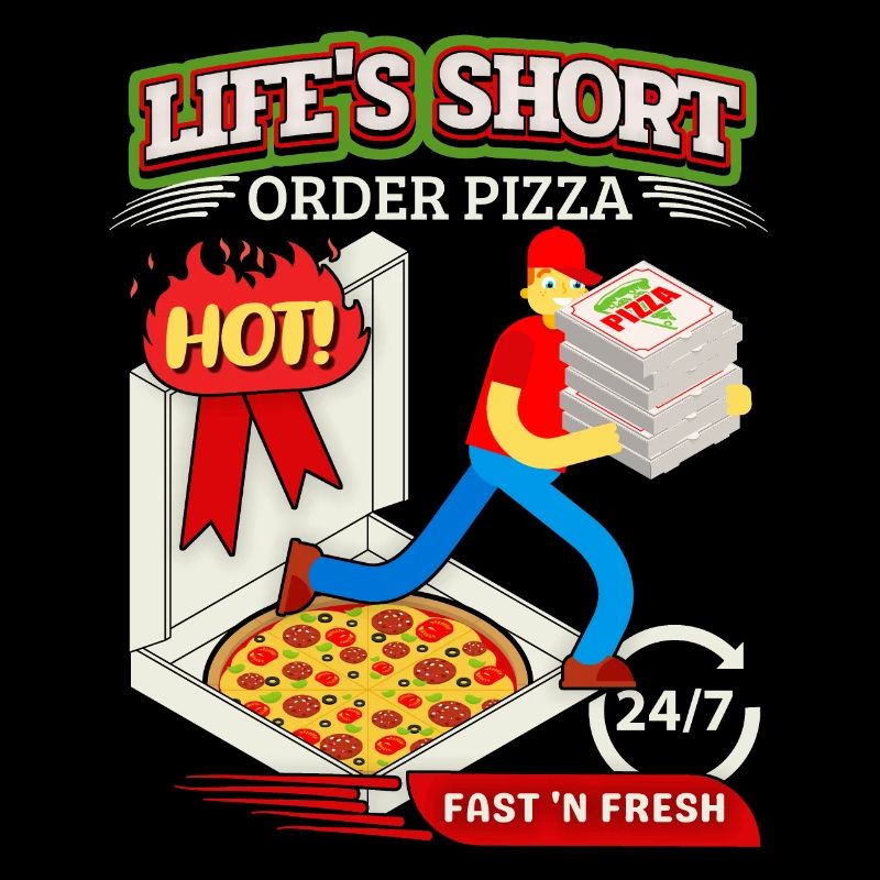 Funny Pizza Saying, Pizza Delivery Service