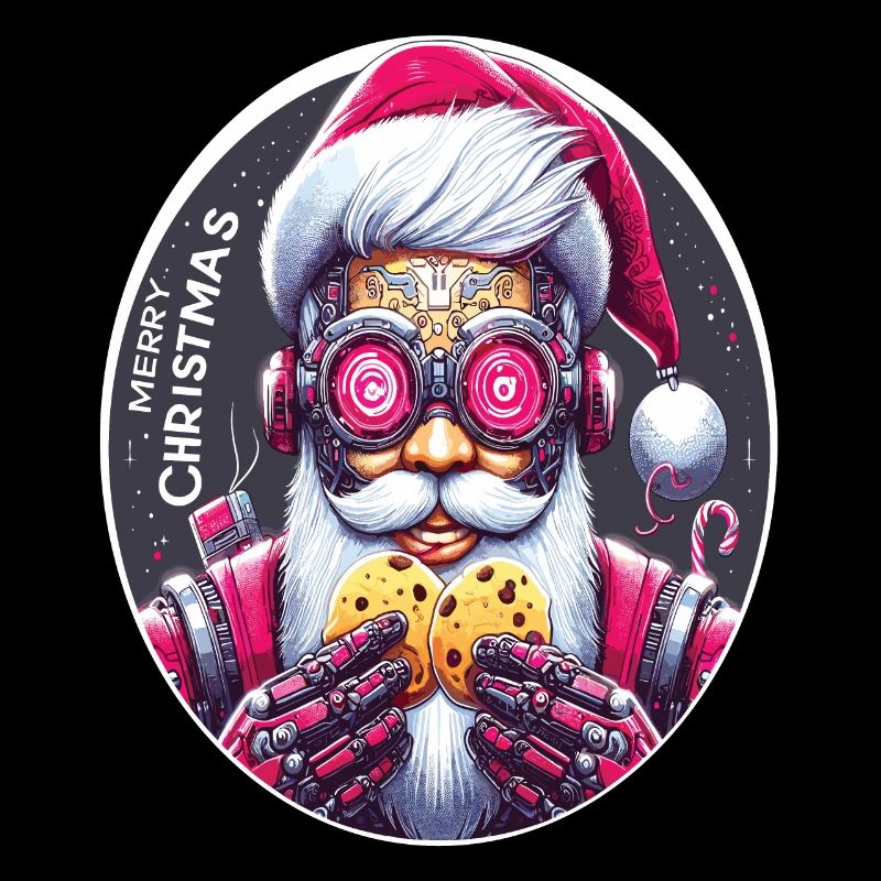 Weihnachtsmann Cyberpunk