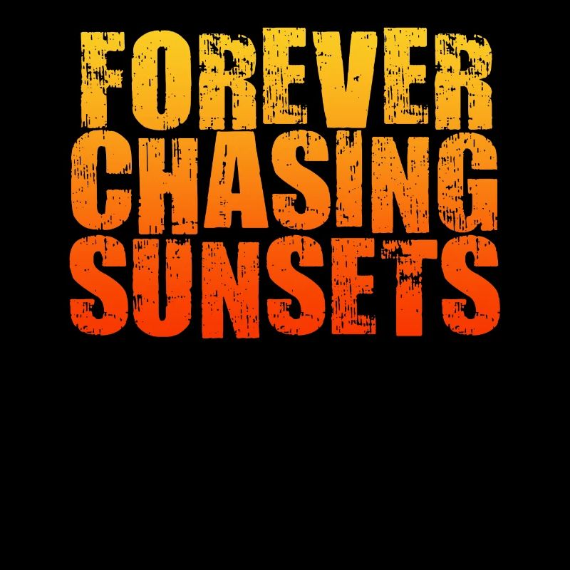 Forever Chasing Sunsets Retro Summer Vacation