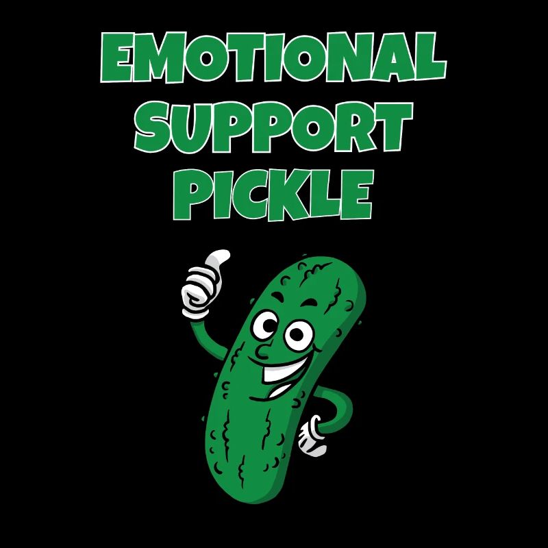 Emotional Support Pickle Supportive Extrovert