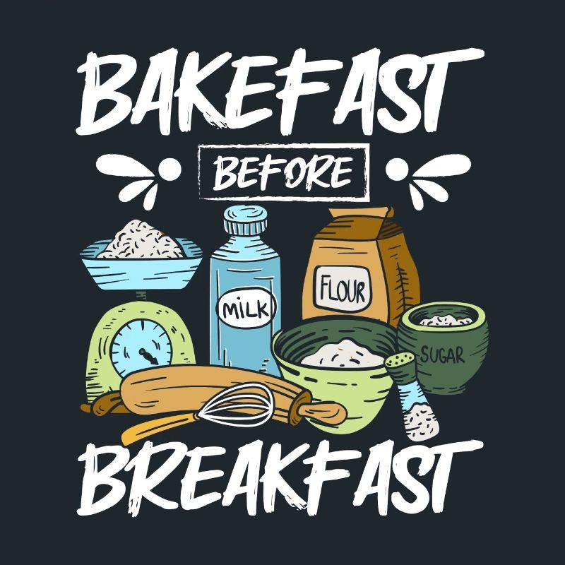 Baking bread bakefast before breakfast
