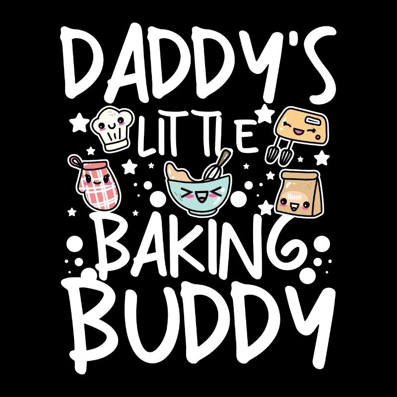 Children Daddy's little baking buddy