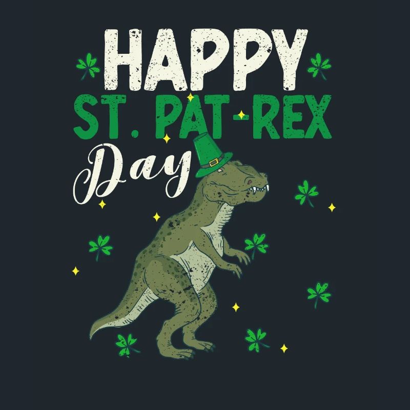 Glücklich St.Pat-Rex Tag Saint Patrick Dinosaurier