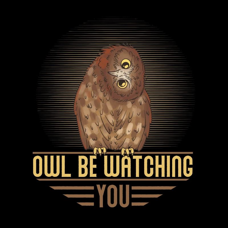 Chouette qui vous regarde. Oiseaux de nuit oiseau nocturne