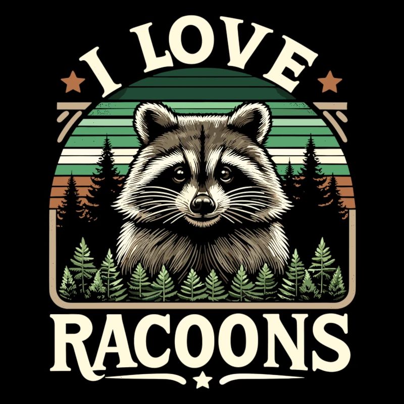 Raton laveur dans la forêt : « J’adore les ratons laveurs »