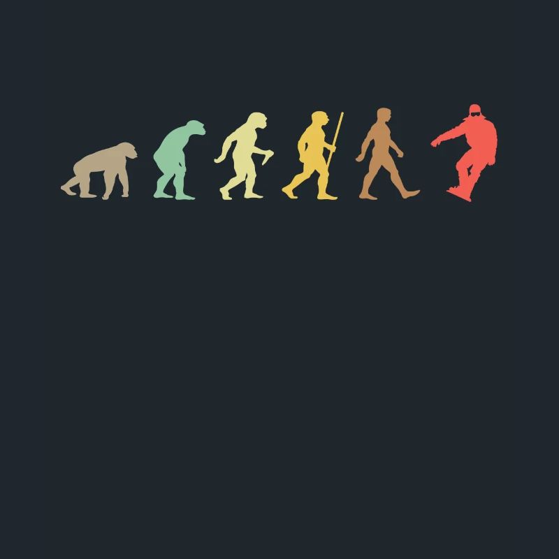 Snowboarden Retro Snowboard Evolution Snowboarder