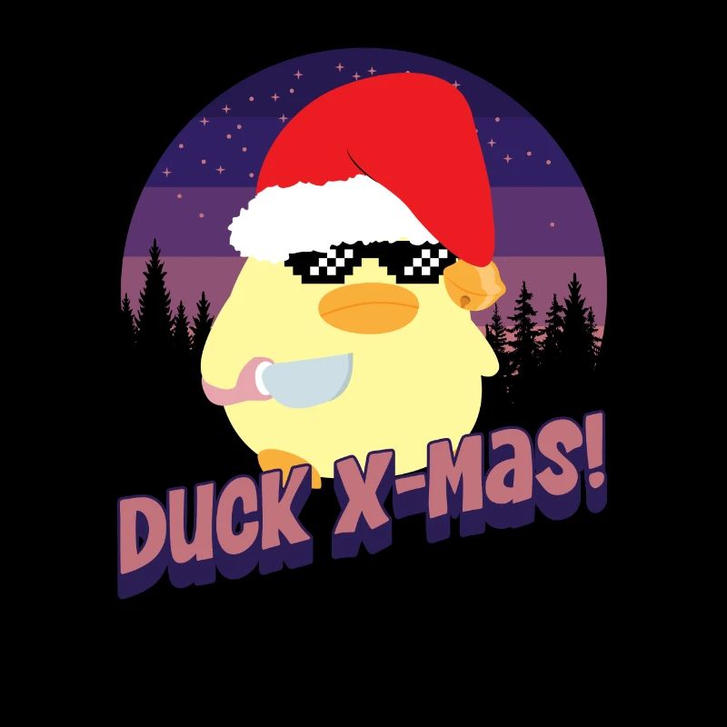 Duck X-Mas Goose - Duck with Knife