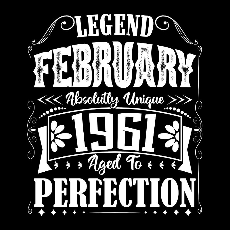 Februar 1961. Februar 1961 Geburtstagsgeschenk.