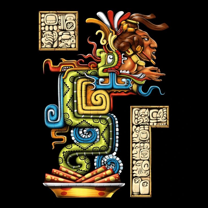 Serpent de vision maya