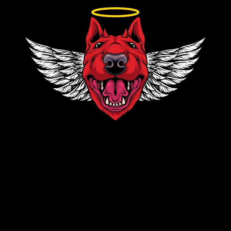 Devil Bull Terrier Dog T-Shirt