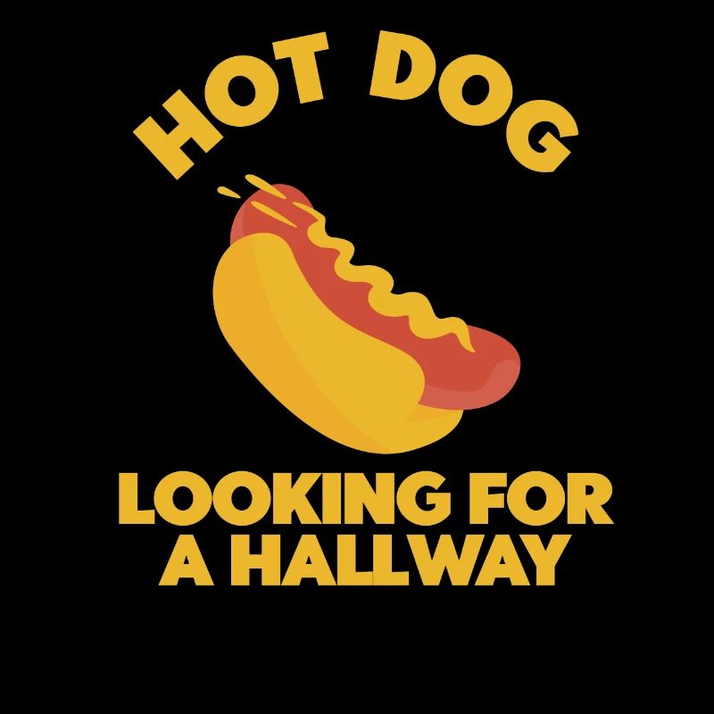 Hot Dog Looking For A Hallway