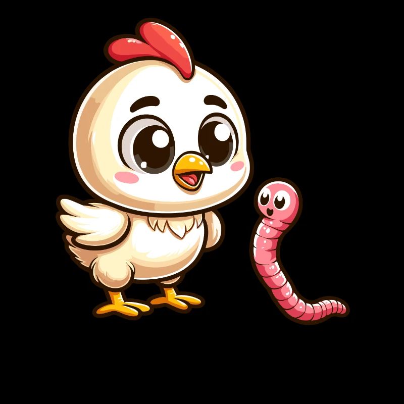 Poulet TerreVer de terre