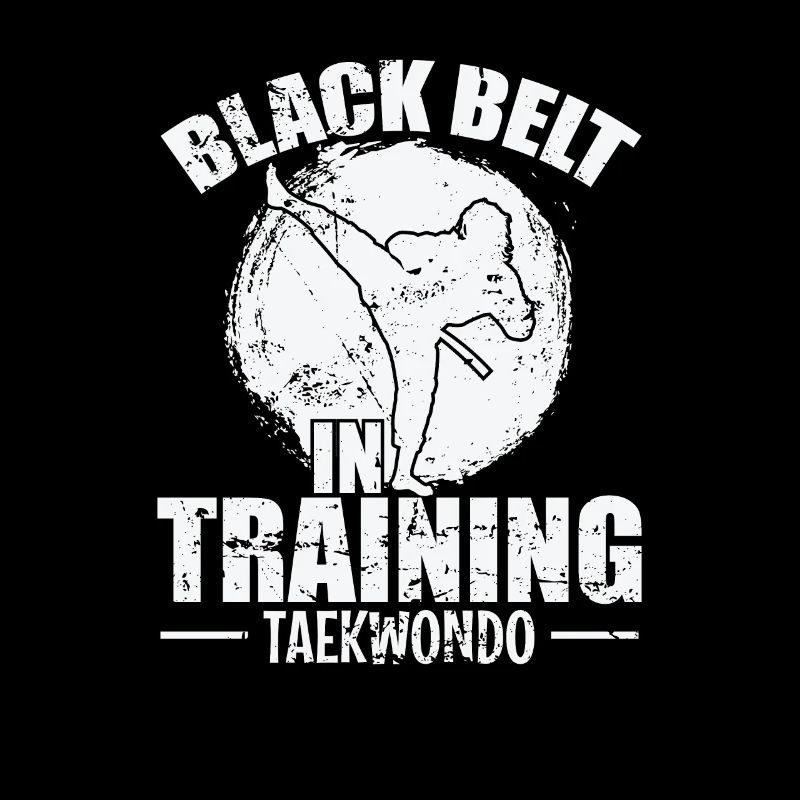 Black Belt in Training Taekwondo Training