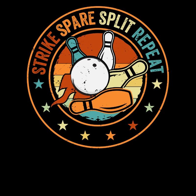 Bowling Oberteil - Strike Spare Split Repeat