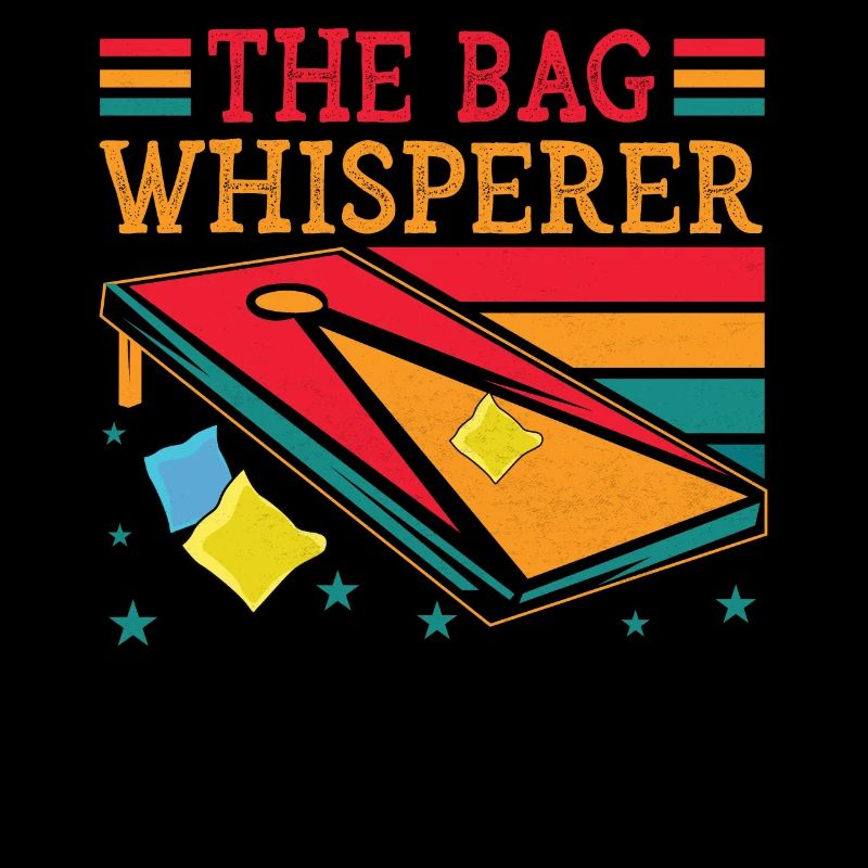 Der Bag Flüsterer - Retro Cornhole Oberteil