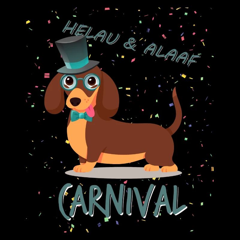 Gentleman, Dackel, Karneval, Fasching, Helau Alaaf