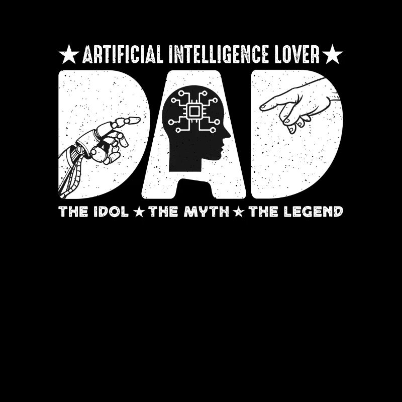 Amoureux de l’intelligence artificielle Papa Les robots Idol