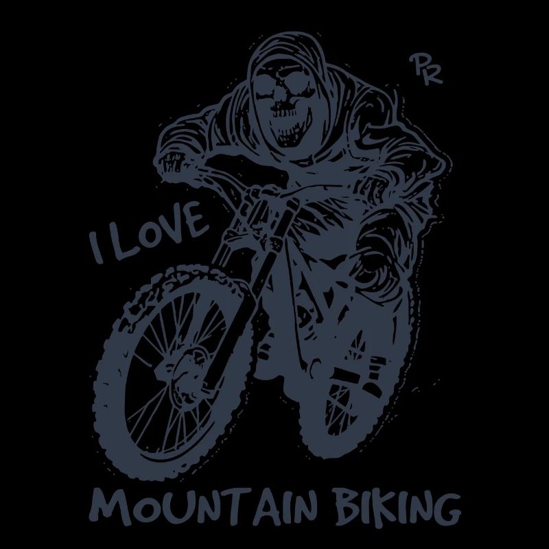 Skeleton cycliste, j’adore le VTT