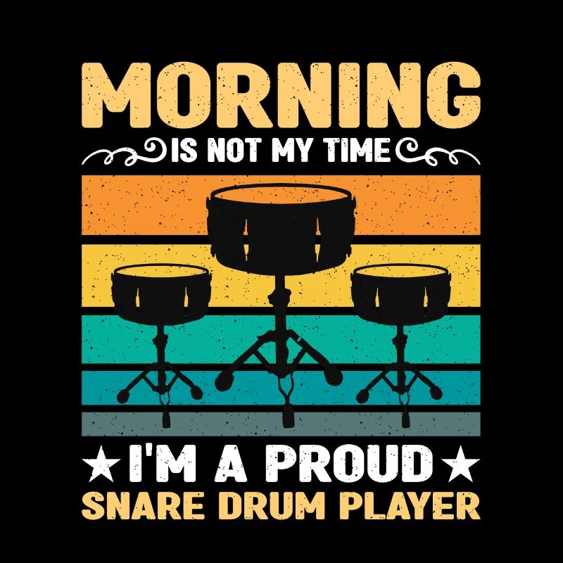 Snare Drum Player Morning Is Not My Time Drumming