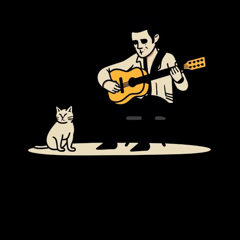 Ça sonne terriblement mal : guitariste et chat