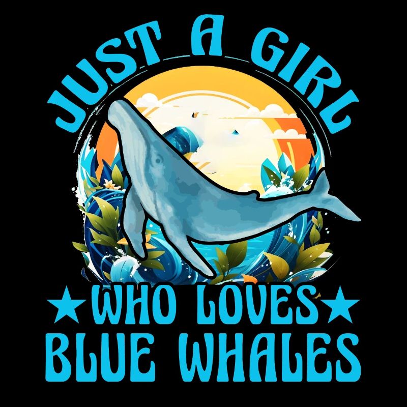 Nur ein Mädchen, das Blauwale liebt