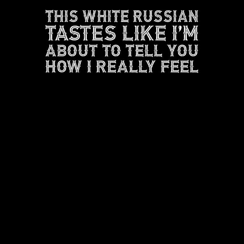 Ce Russe Blanc Goûte Drôle Boire Alcool Jeu De Mots
