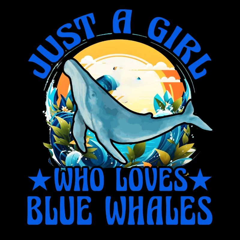 Nur ein Mädchen, das Blauwale liebt