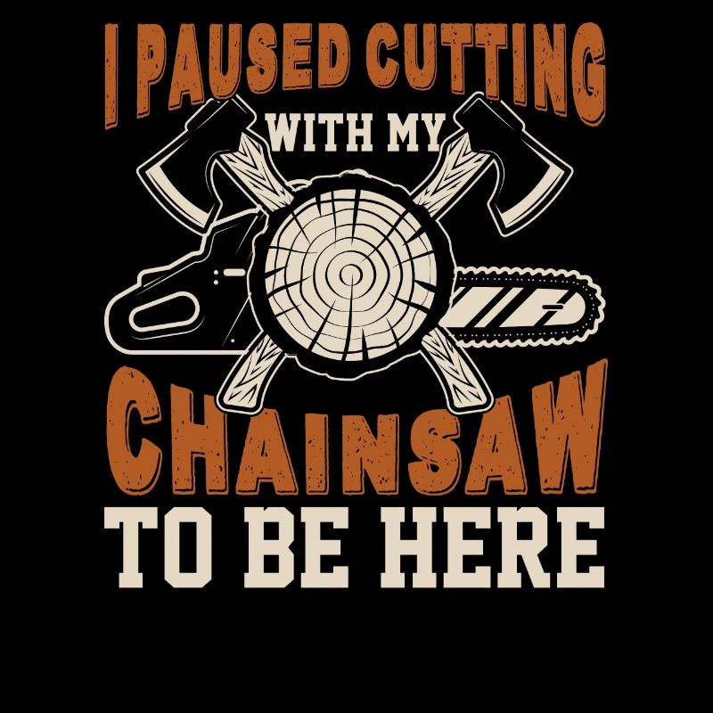 J’ai mis en pause la coupe de la tronçonneuse - tronçonneuse tronçonneuse