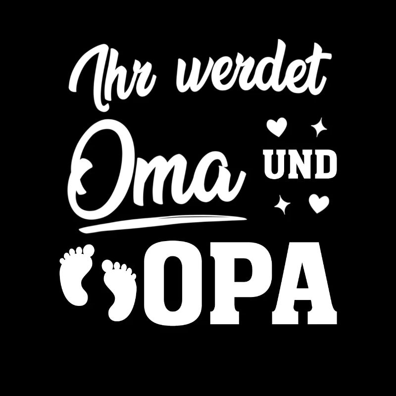 Sie werden Oma und Opa Geschenk für werdende