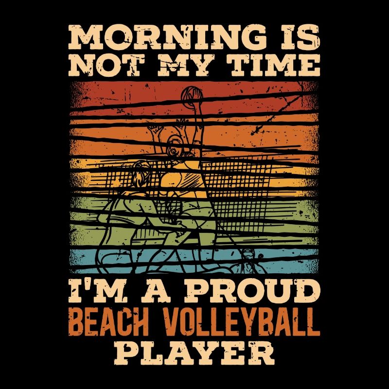 Le matin du volleyball de plage n’est pas mon heure Ballon de plage