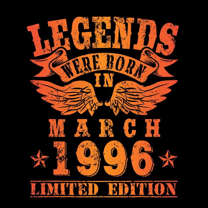 Legends sont nés en Mars 1996 Anniversaire