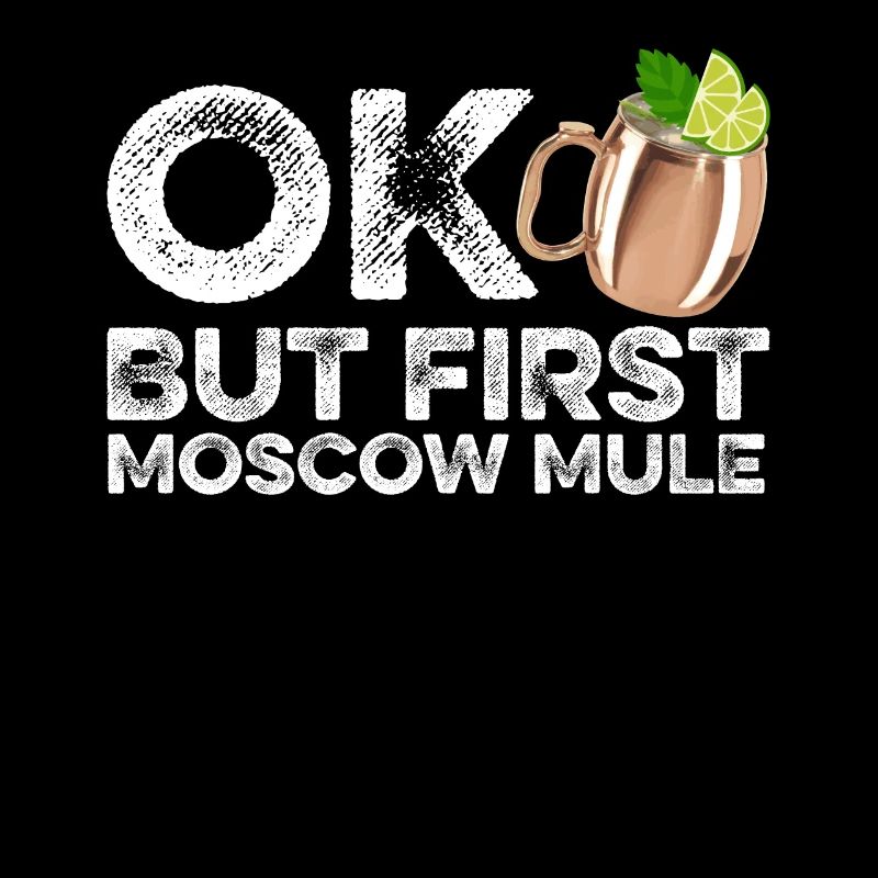 OK Mais Premier T-shirt d’amant de mule de Moscou Vin drôle