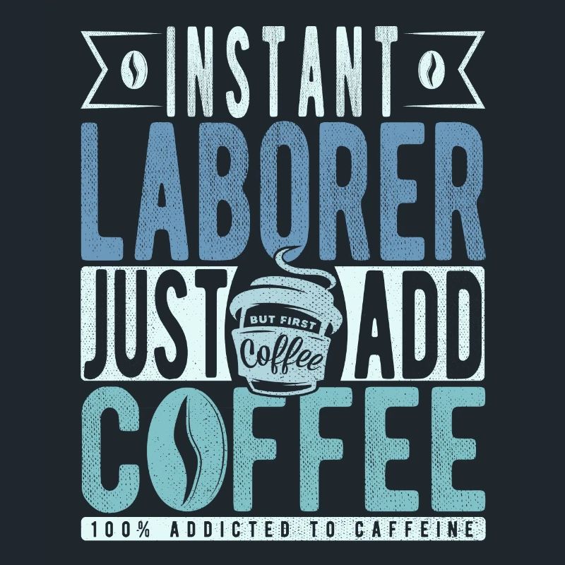 Travailleur instantané Il suffit d’ajouter du café
