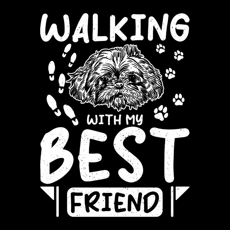 Marcher avec mon meilleur ami Shih Tzu