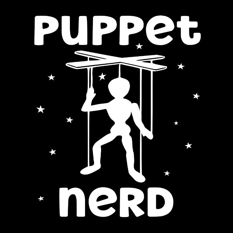 Puppeteer ventriloquist with puppets marionette