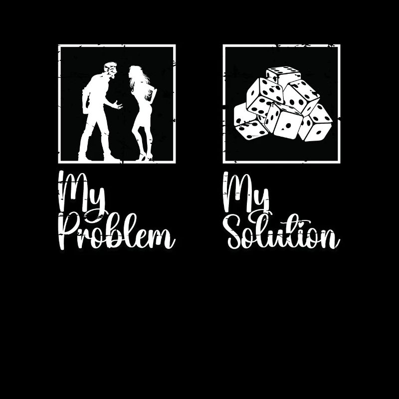 Bunco Player Mon problème Ma solution Pictogramme Maman