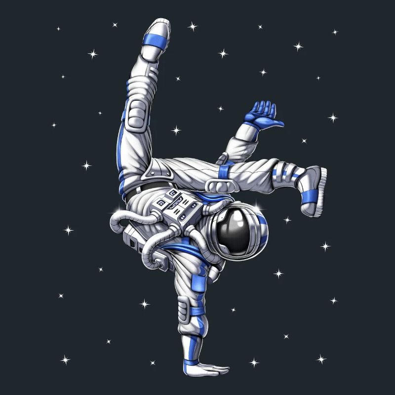 Astronaute Danseur de Capoeira