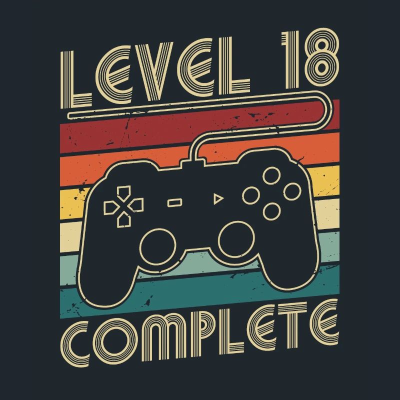 Level 18 Complete 18 Jahre Geburtstags Geschenk