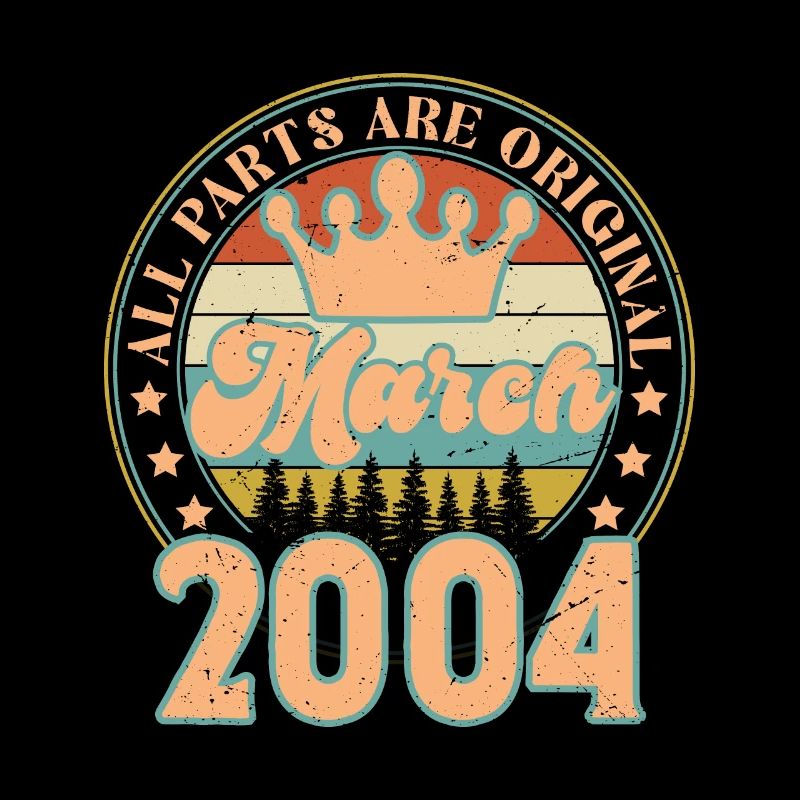 Mars 2004. Cadeau d’anniversaire mars 2004. March.