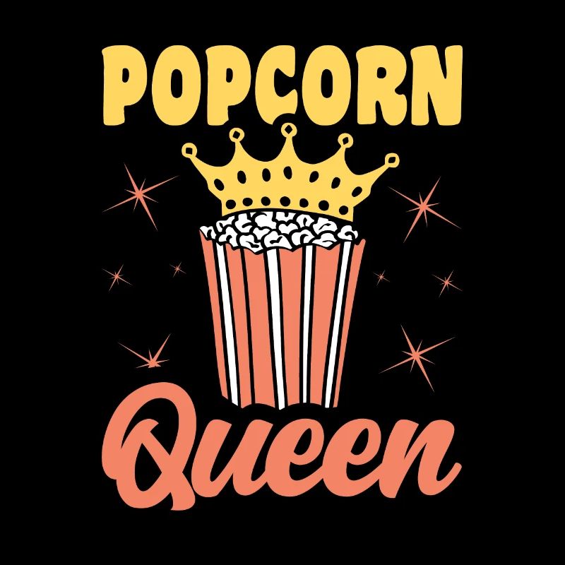 Popcorn Queen drôle soufflé maïs cadeau