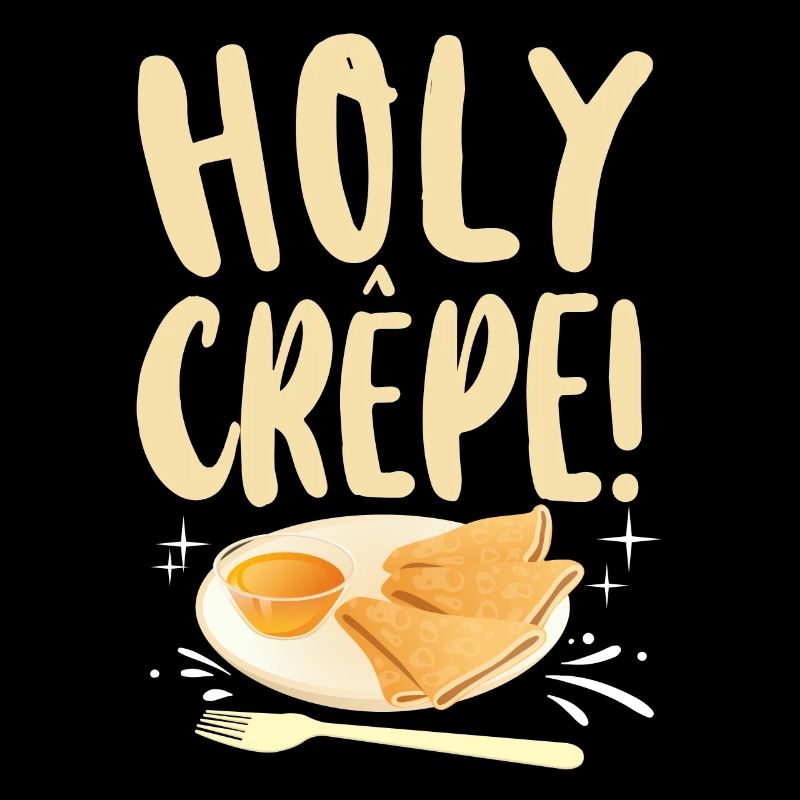 Pancake Lover Kids Pun Holy Crepe