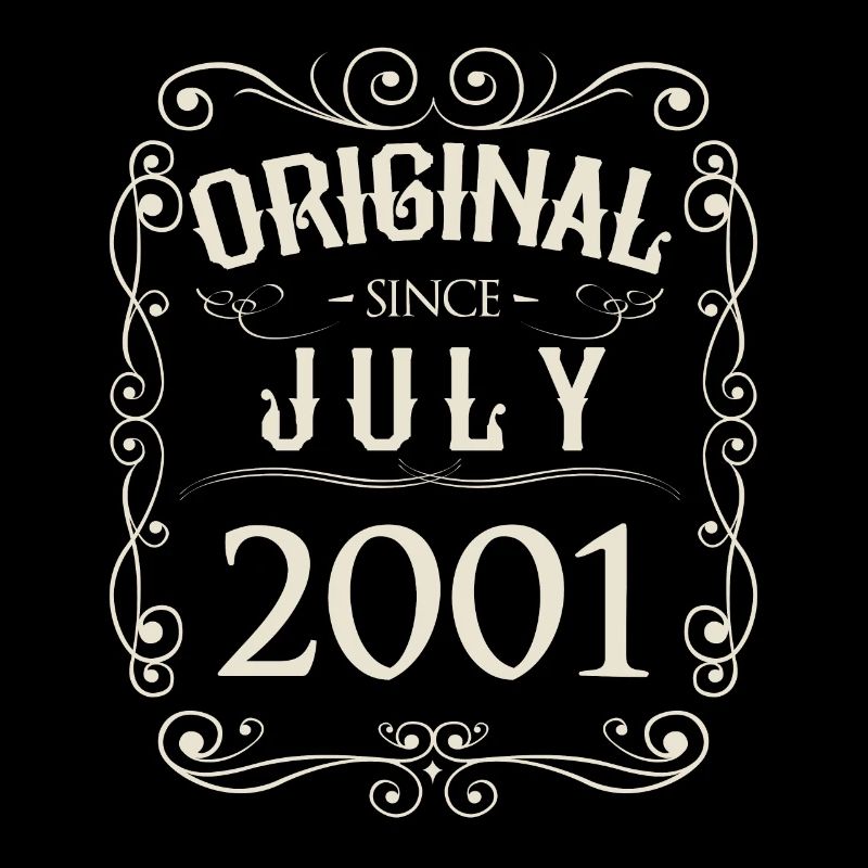 Vintage - Original since Juli 2001 Geburtstag