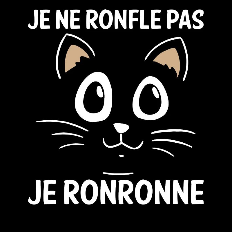 Je Ne Ronfle Pas Je Ronronne Cadeau Humour Pyjama