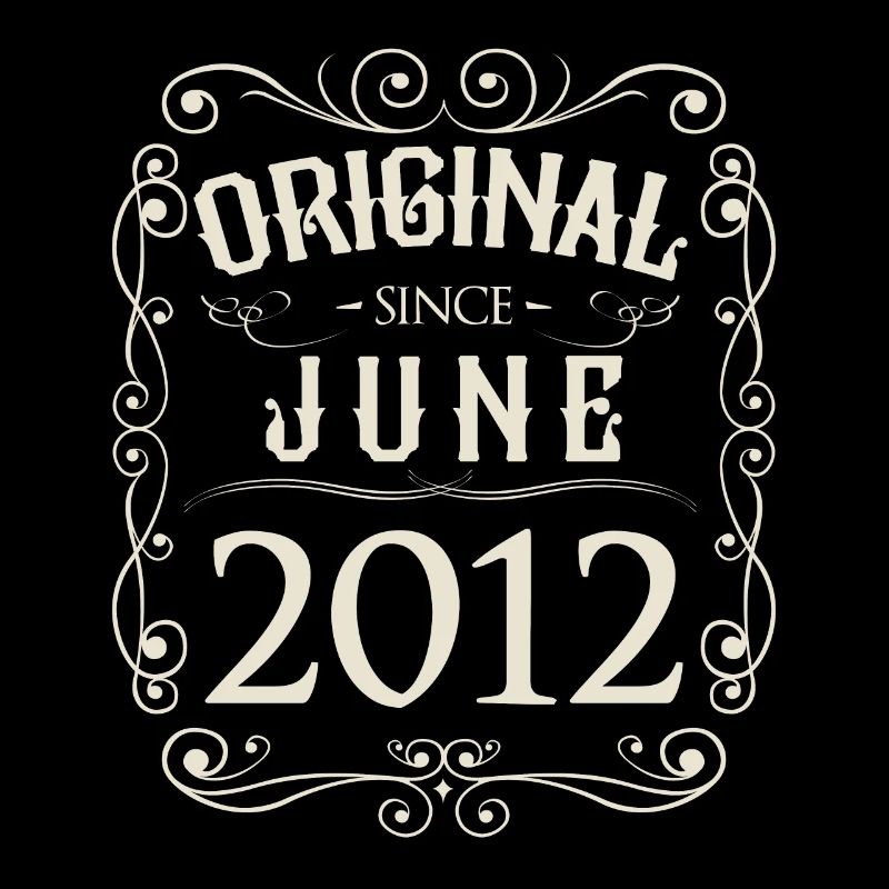 Vintage - Original since Juni 2012 Geburtstag