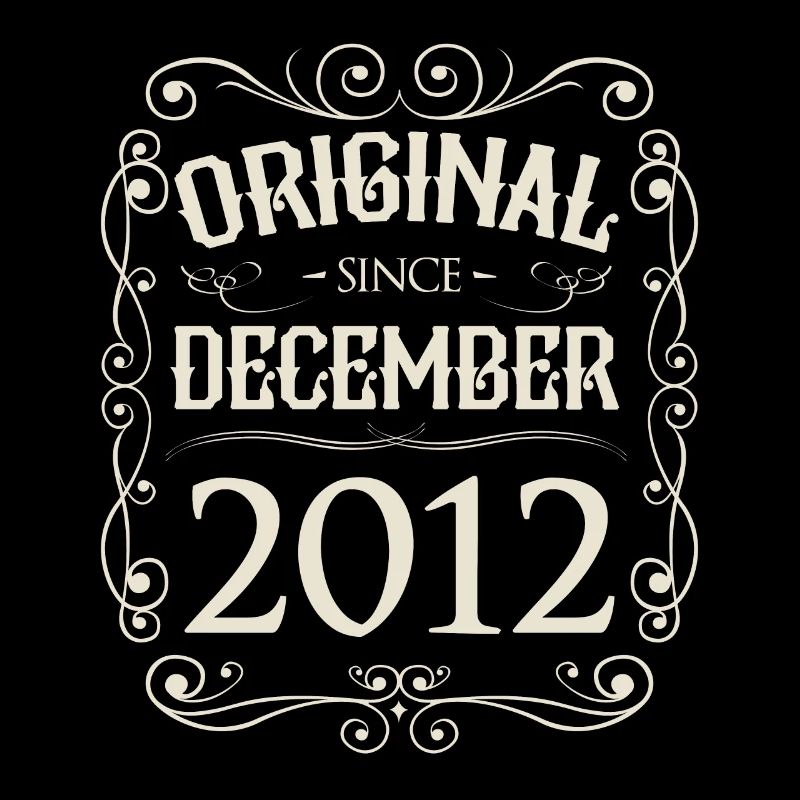 Vintage - Original since Dezember 2012 Geburtstag