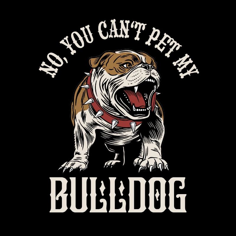 Non, tu ne peux pas caresser mon bouledogue