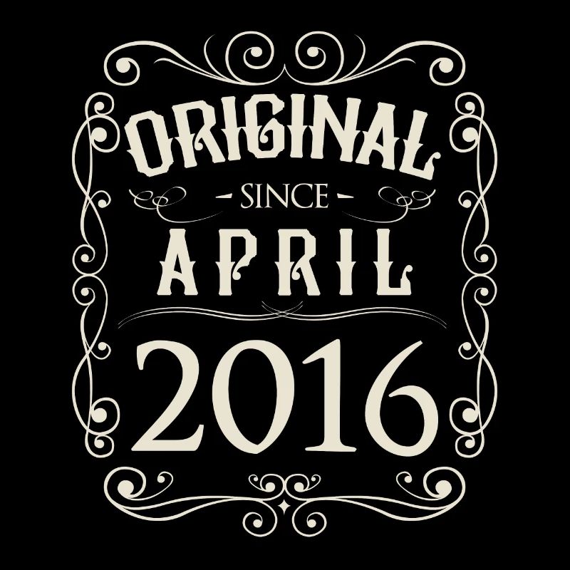 Vintage - Original since April 2016 Birthday